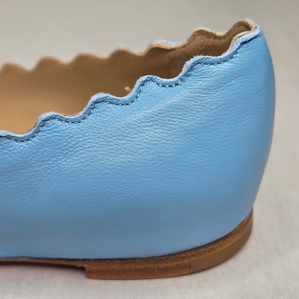 Chloe Lauren Ballerina Flats - Aquatic Blue, Size: 35 - Picture 5 of 6